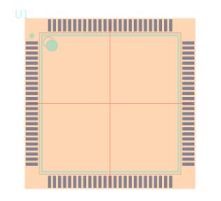 STM32F405VGT6J脚印