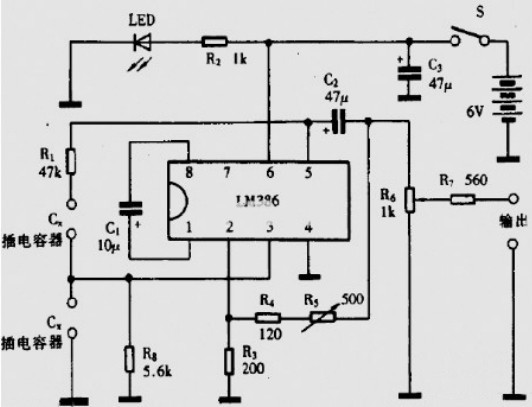 LM386低电压音频功率放大器电路图