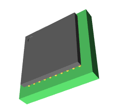 STM32F746VGH6 3D模型