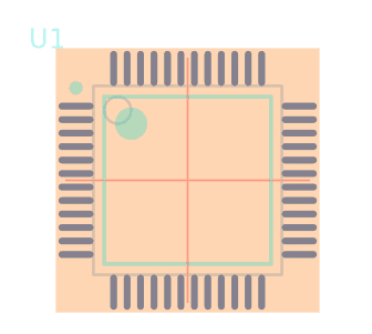 STM32F303C8T6脚印