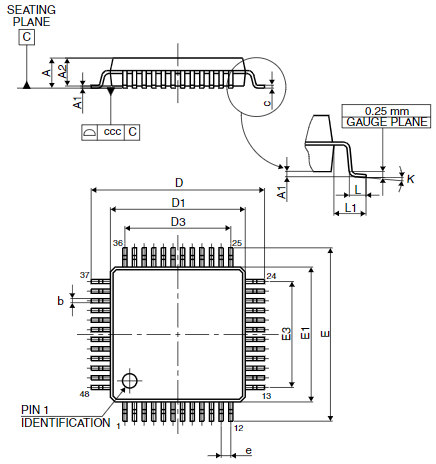 STM32F303C8T6封装