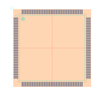 STM32F103ZFT6脚印