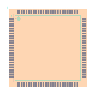 STM32F101ZET6脚印