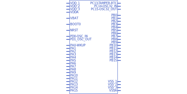 STM32F103C8T6符号