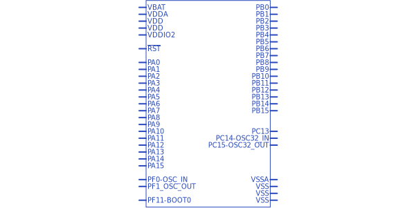 STM32F042C6T6符号