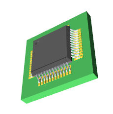 STM32F042C6T6 3D模型