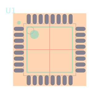 STM32F042K6T7脚印