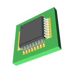 STM32F042K6T7 3D模型