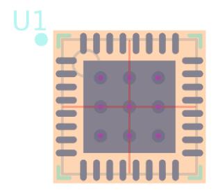 STM32F301K8U6脚印