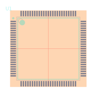 STM32F103VFT6TR脚印