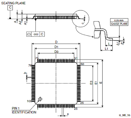 STM32F103VFT6TR封装