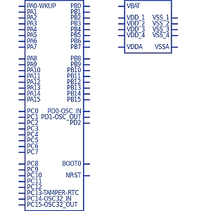 STM32F102RBT6TR符号