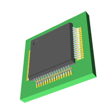 STM32F102RBT6TR 3D模型