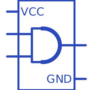 SN74LVC1G08DBVR符号