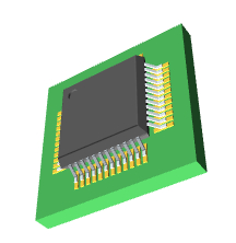 STM32F373CBT6 3D模型