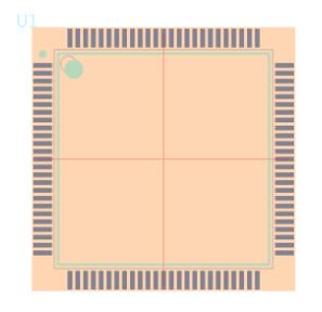 STM32F407VGT7脚印