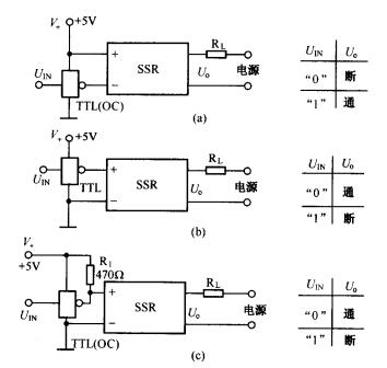 TTL数字集成电路驱动SSR电路图