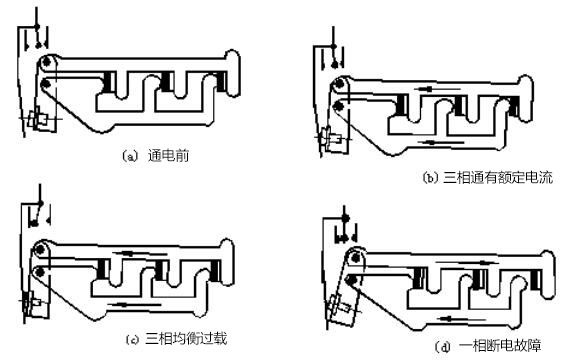 差动式断相保护装置示意图