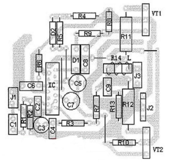 TDA7294推动的功率放大器PCB