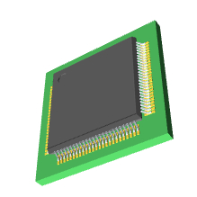 STM32F302VBT6 3D模型