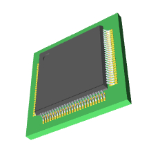 STM32F417VGT7 3D模型