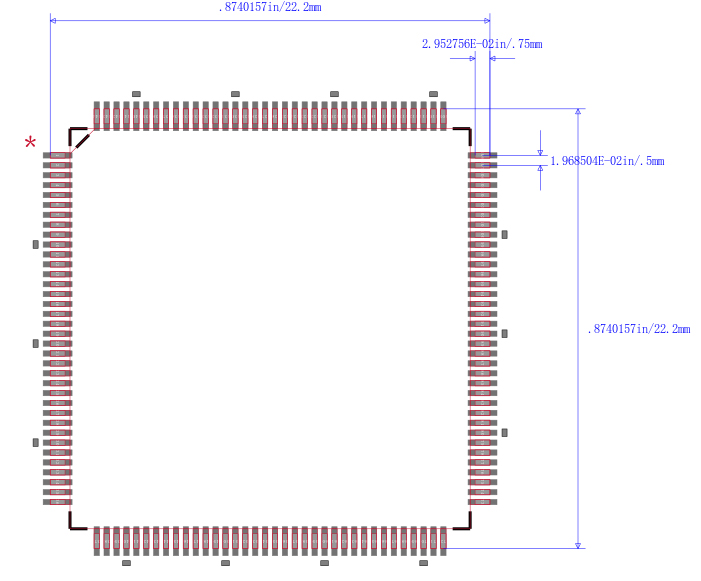 TMS320VC5509APGE封装