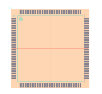 STM32F407ZGT6脚印