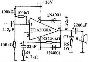 用TDA2030A做成的OTL功放