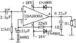 用TDA2030A做成的OCL功放