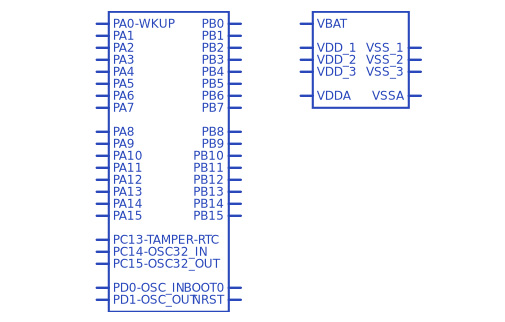 STM32F100C4T7B符号