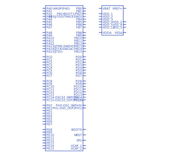 STM32F205VET6符号