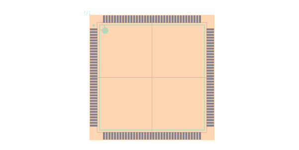 STM32F745ZGT6焊垫