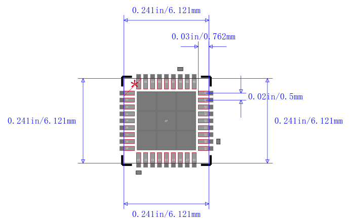 STM32F103T6U7A封装