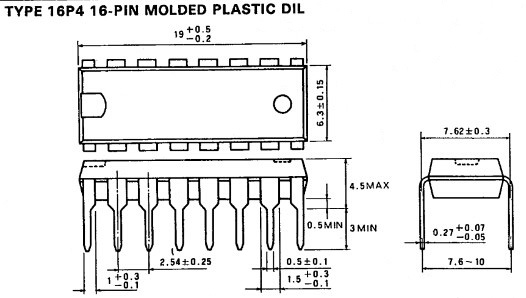 74LS244封装(16-pin)