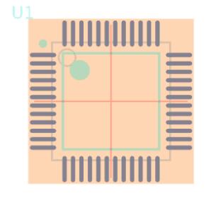 STM32F100C4T7B脚印