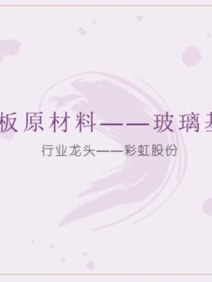 显示领域研究系列—玻璃基板之彩虹股份