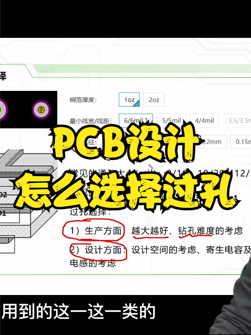 PCB设计应该怎么选择过孔？