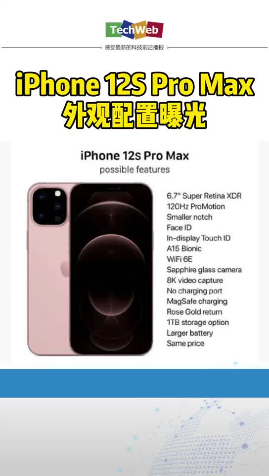 iPhone 12s Pro Max外观配置细节曝光