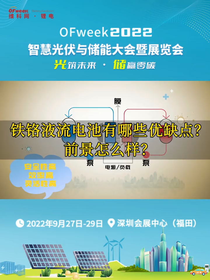 循环寿命超10000次，安全性最高的铁铬液流电池有哪些优缺点？储能液流电池