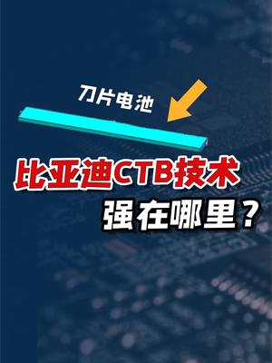 谈谈比亚迪的CTB刀片电池技术，与特斯拉CTC的同与不同。 科技 电动车 比亚迪海豹 比亚迪CTB