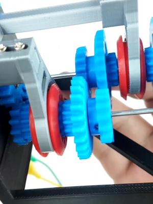 用3D打印机做出一个变速箱模型，看看手动挡汽车的机械原理是什么 涨知识