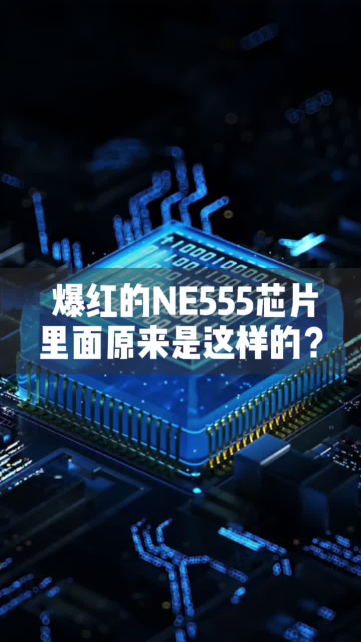 爆红的NE555芯片，里面原来是这样的？？你们见过没？芯片科技 电子元件 涨知识