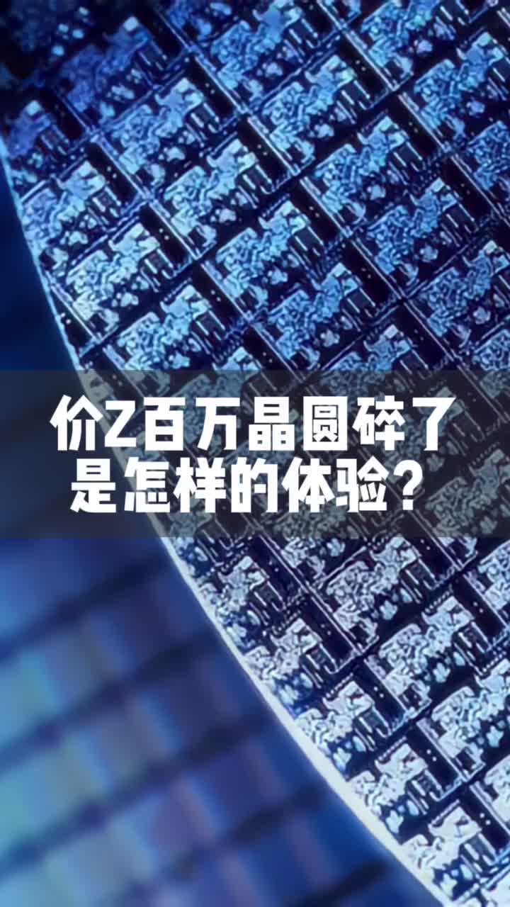 家人们，我把价Z百万晶圆打碎了，芯碎到难以呼吸！怎么办？救救孩子！芯片晶圆反转 内容过于真实