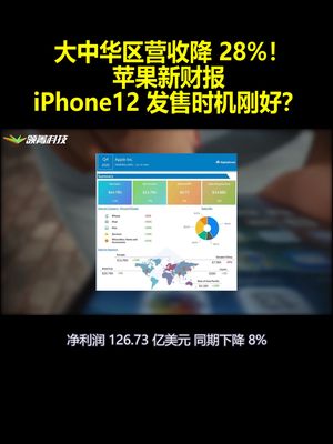 大中华区营收降 28%！苹果新财报：iPhone12 发售时机刚好？