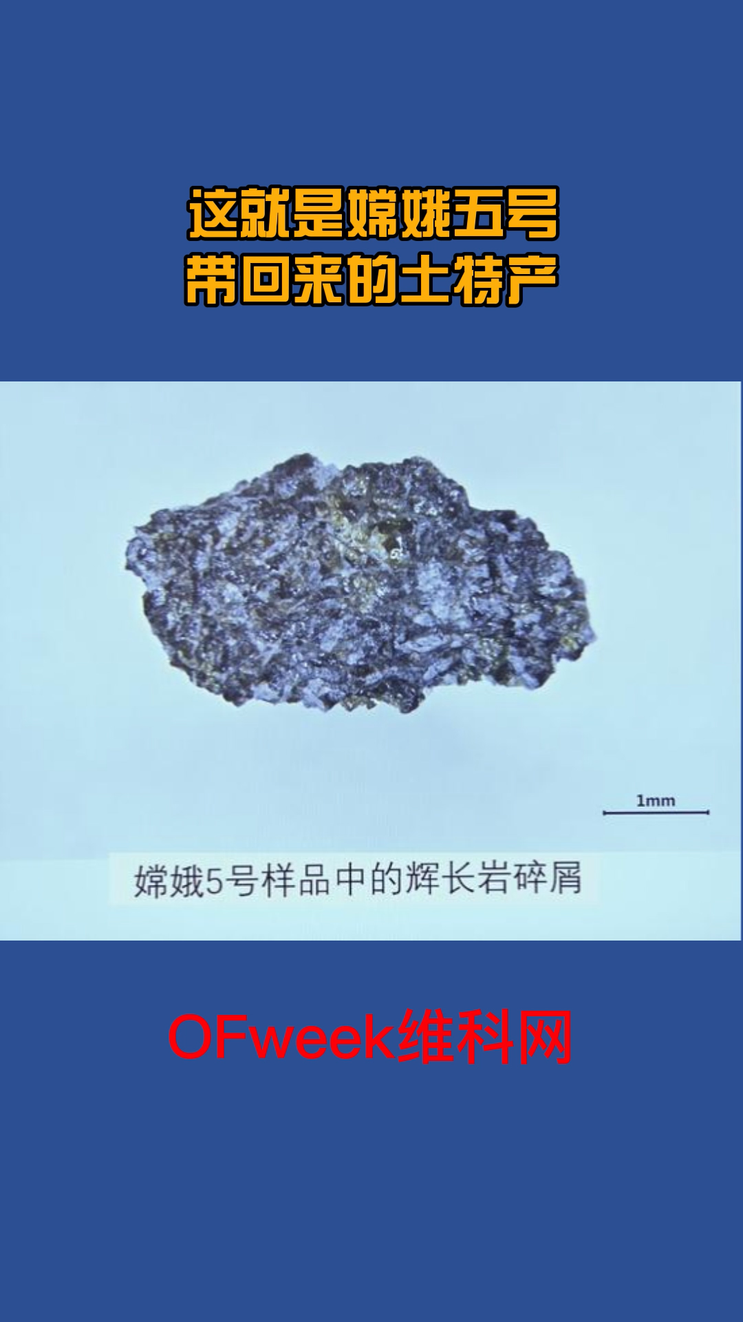 嫦娥五号从月球带回来的特产长这样 涨知识 嫦娥五号 月壤