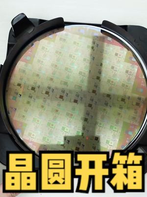 芯片的晶圆开箱没见过吧？放大看它上面有什么和各种物理属性如何 涨知识