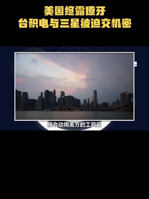 美国终露獠牙，台积电与三星被迫交机密