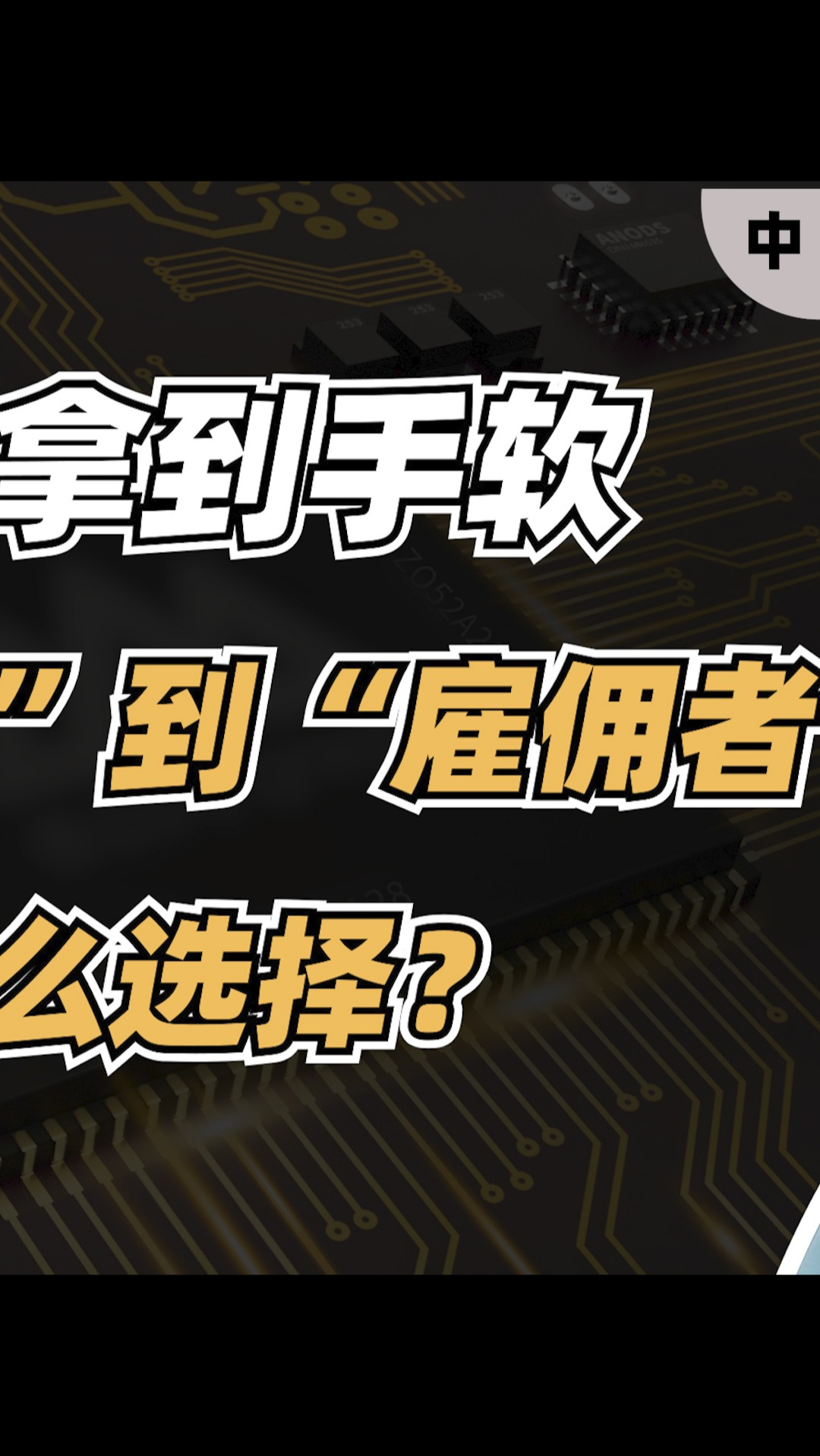 offer拿到手软，从孤勇者到雇佣者，该怎么选择？（中 ）集成电路芯片 高薪职业 职业规划 半导体 芯片设计