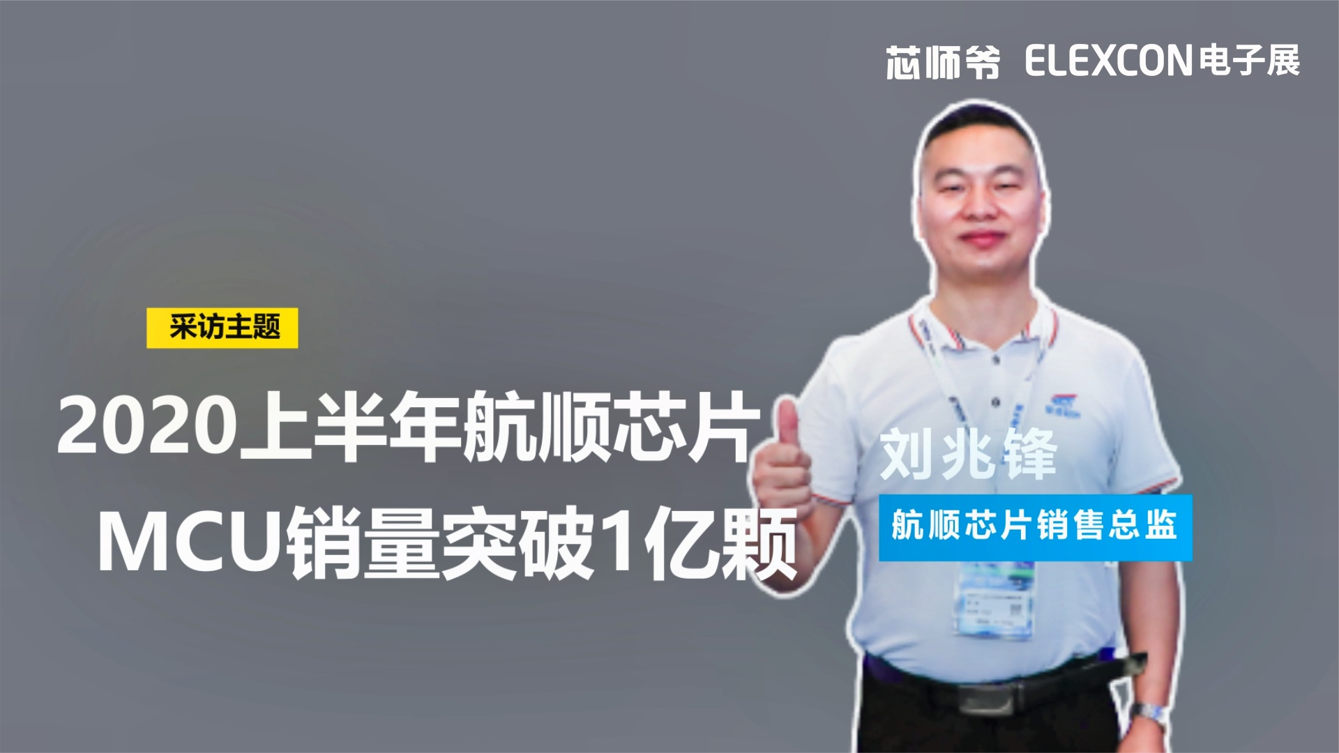 航顺芯片销售总监刘兆锋：上半年MCU销售量突破1亿颗